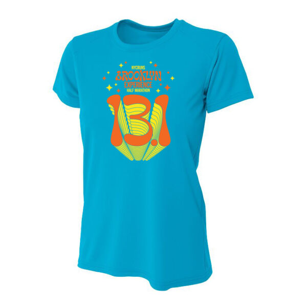 Groovy Design Women's Atomic Blue Tech Tee