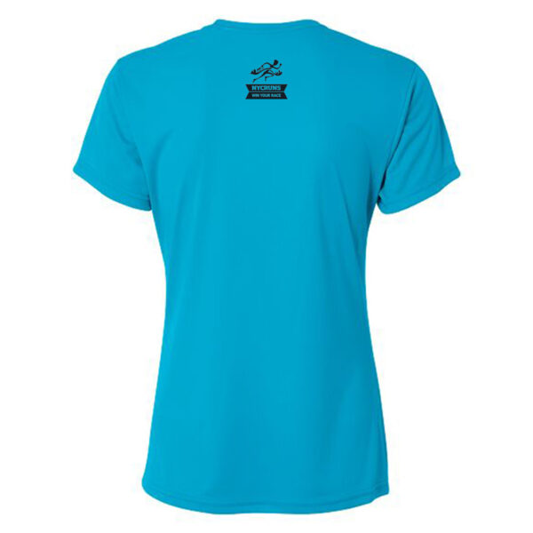 Groovy Design Women's Atomic Blue Tech Tee - Image 2