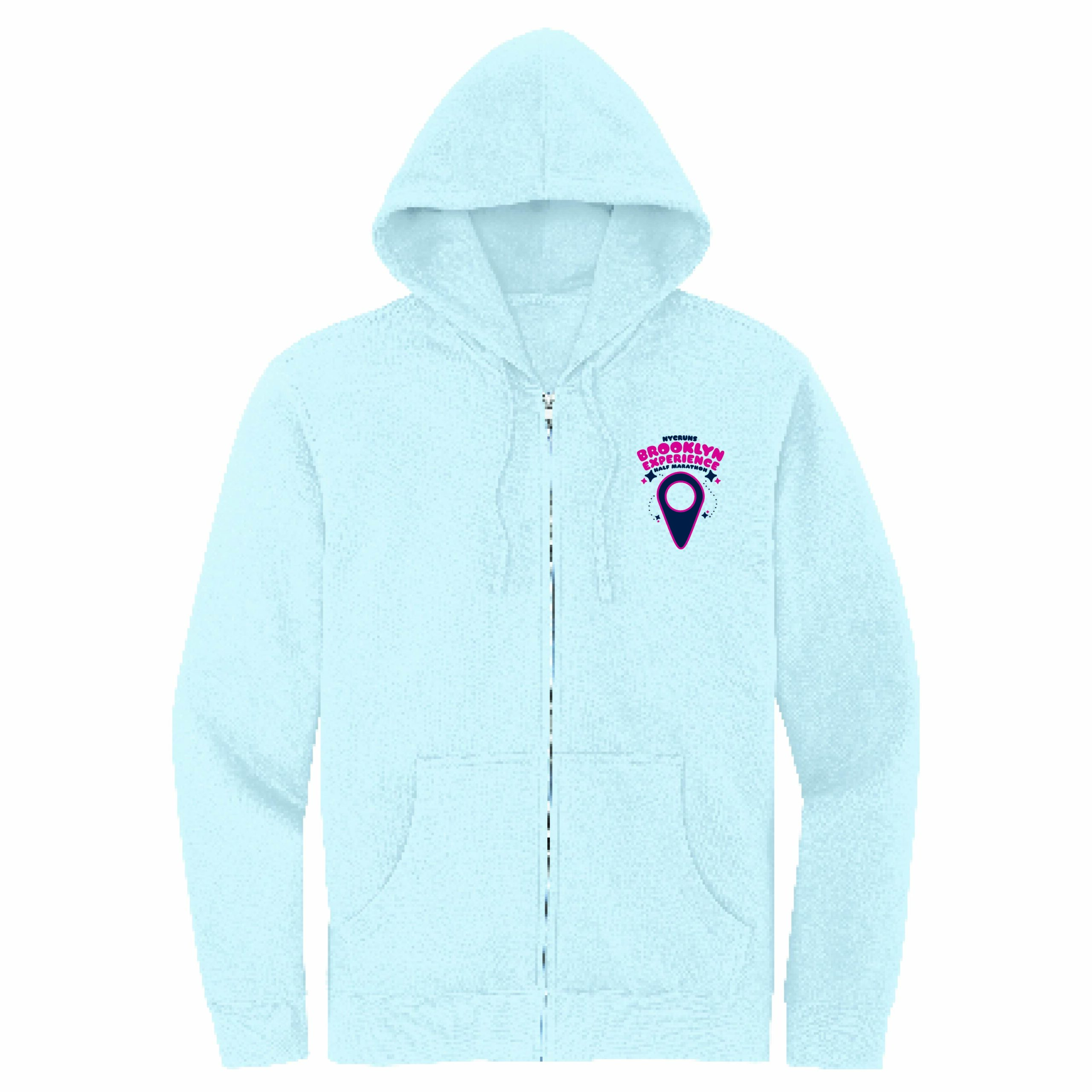 Carabiner Fleece Zip Hoody -Ice Blue (Unisex)