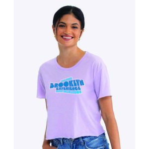 Warped Women's Lavender Cropped Fashion Tee