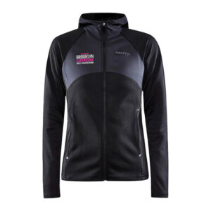 Embroidered Women's Black CRAFT Hooded Jacket