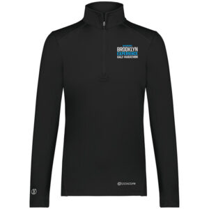 Embroidered Women's Black Tech 1/4 Zip