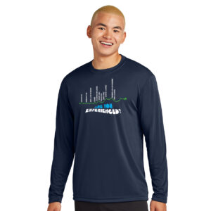 Course Men's LS Navy Tech Tee