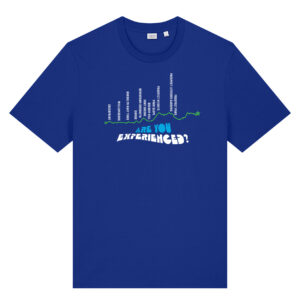 Course Worker Blue Organic Cotton Tee (Unisex)