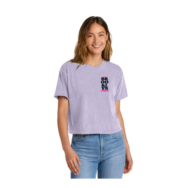 Left Chest Print Women's Orchid Midi Tee